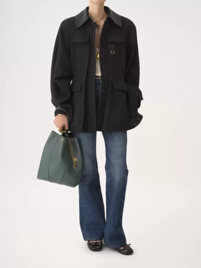 Chloé Spin tote bag in grained leather