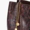 Chloé Spin tote bag in python-effect leather