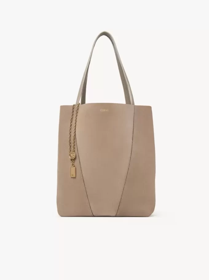 Chloé Spin tote bag in suede leather