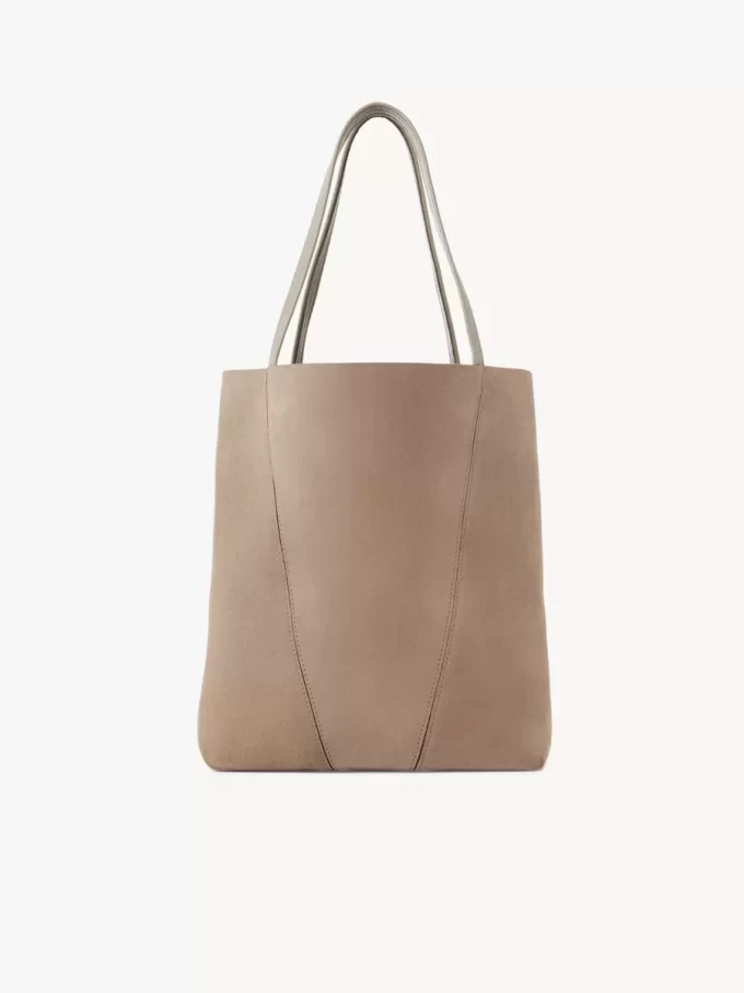 Chloé Spin tote bag in suede leather