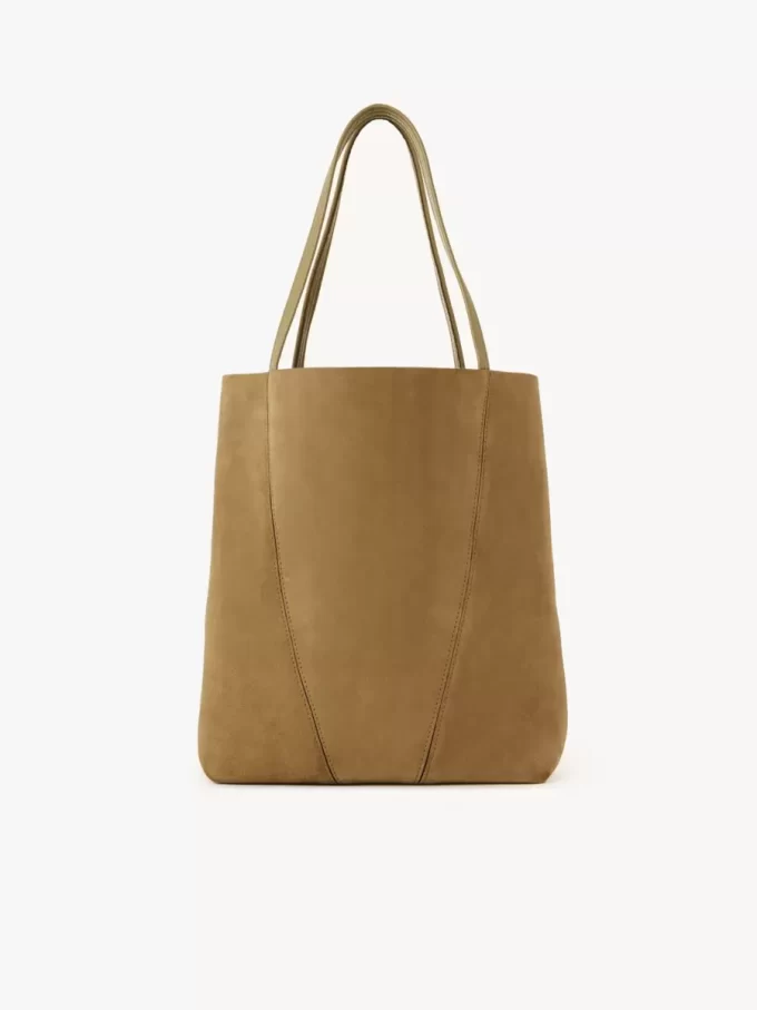 Chloé Spin tote bag in suede leather