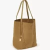Chloé Spin tote bag in suede leather