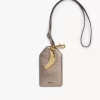 Chloé Symbols Banana tag in metallized leather