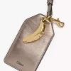 Chloé Symbols Banana tag in metallized leather