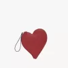 Chloé Symbols Heart flat pouch in grained leather