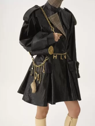 Château Treasures shoulder bag in grained leather