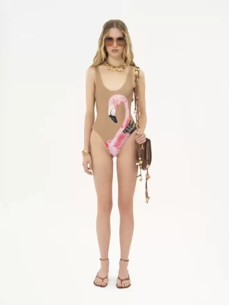 Cut-out one-piece swimsuit