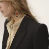 Double-breasted tailored jacket in a crêpe mix