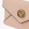 Envelope card holder in grained leather