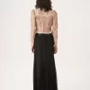 Fluid maxi skirt in silk mousseline