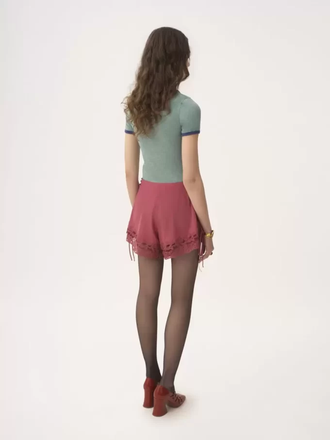 Fitted logo T-shirt in cotton-mix jersey