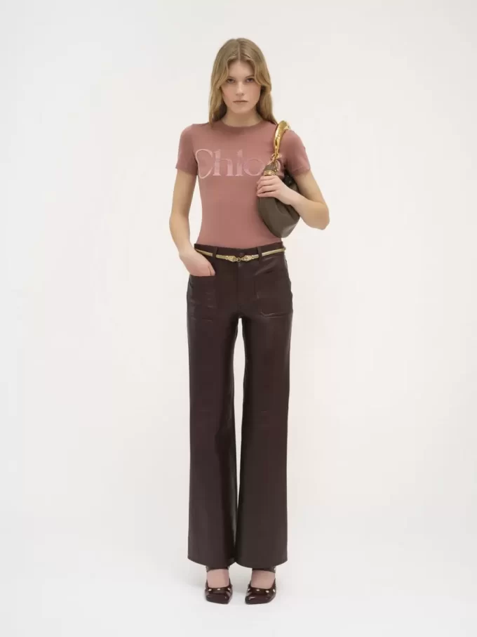 Fitted T-shirt in cotton jersey