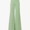Flared pants in cotton canvas