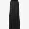 Fluid maxi skirt in silk mousseline