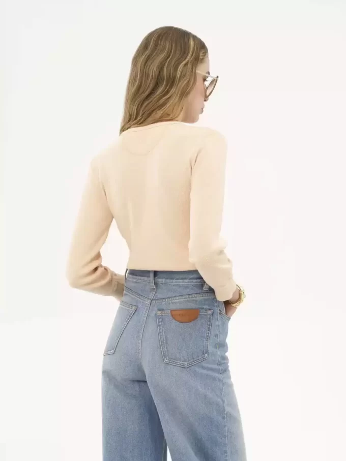 Henley shirt in cotton jersey