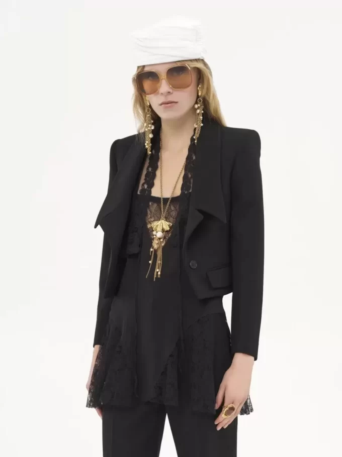 Heritage tailored jacket in wool gabardine