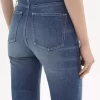High-rise flare jeans in denim