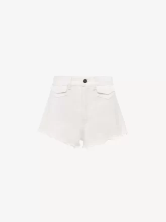 High-rise mini shorts in denim