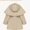 Hooded trench coat