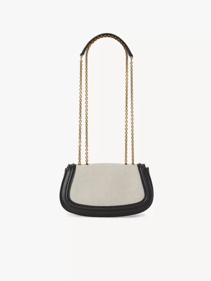 Horse Medal crossbody bag in canvas & grained leather Horse Medal crossbody bag in canvas & grained leather