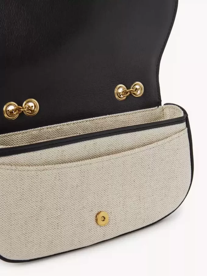 Horse Medal crossbody bag in canvas & grained leather Horse Medal crossbody bag in canvas & grained leather