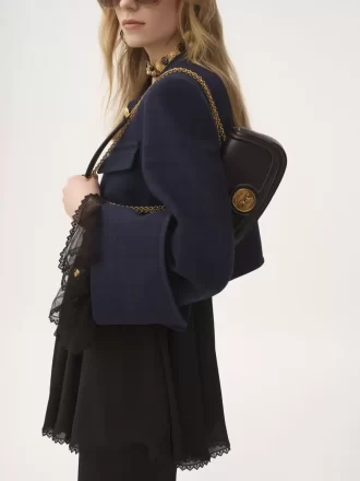 Horse Medal crossbody bag in grained leather