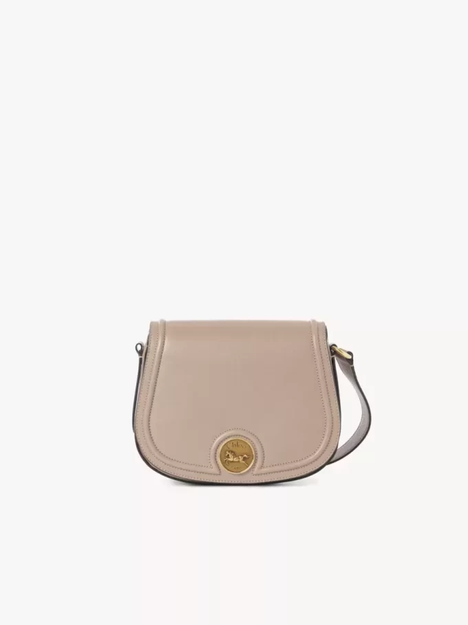 Horse Medal saddle bag in grained leather