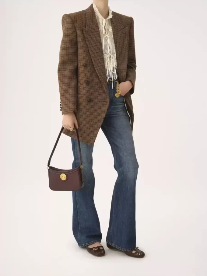 Horse Medal shoulder bag in grained leather