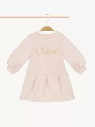 Kids’ long-sleeve logo dress