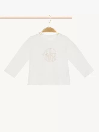 Kids’ long-sleeve logo top