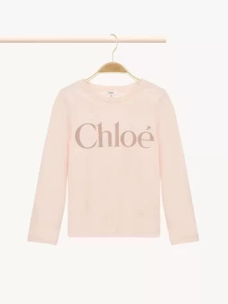 Kids’ long-sleeve logo top