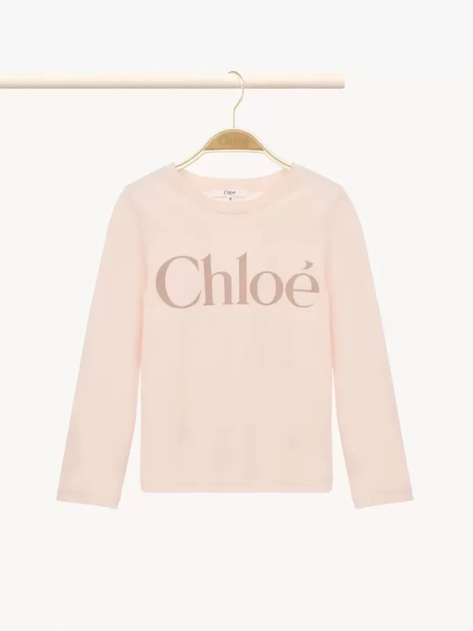 Kids’ long-sleeve logo top