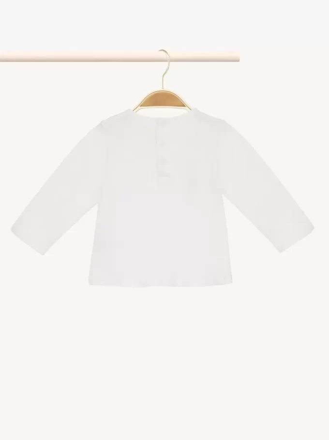 Kids’ long-sleeve logo top