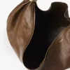 Large Bracelet Hobo bag in grained leather