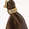 Large Bracelet Hobo bag in grained leather