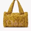 Large Chloé Plage tote bag in jacquard terry