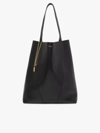 Large Chloé Spin tote bag in grained leather