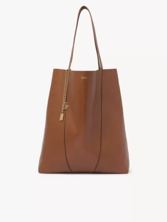 Large Chloé Spin tote bag in grained leather