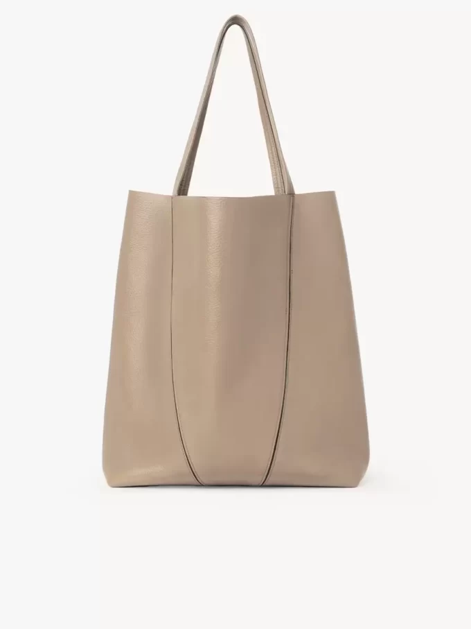 Large Chloé Spin tote bag in grained leather