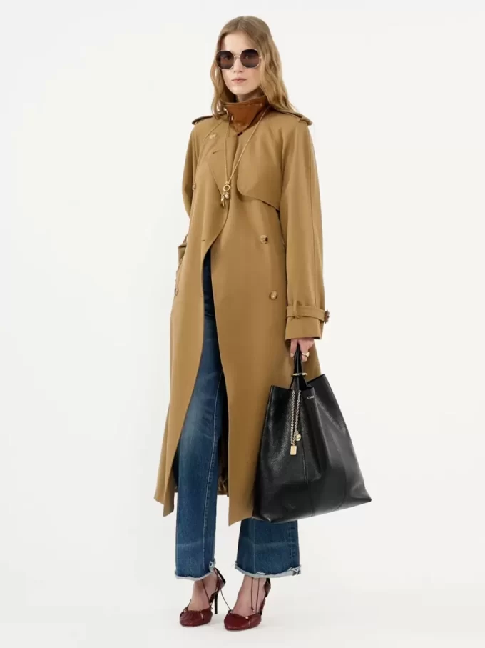 Large Chloé Spin tote bag in grained leather