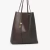 Large Chloé Spin tote bag in grained leather