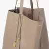 Large Chloé Spin tote bag in grained leather