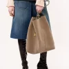 Large Chloé Spin tote bag in suede leather