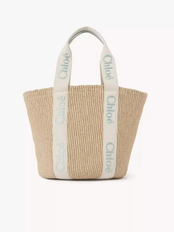 Large Woody basket in natural fibers