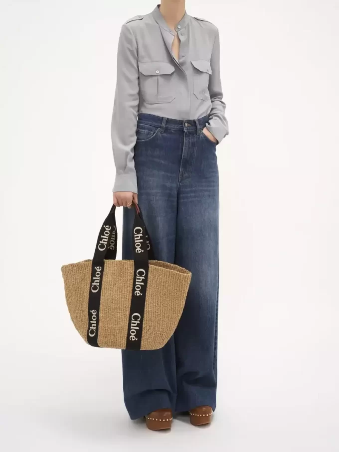 Large Woody basket in natural fibers Large Woody basket in natural fibers