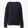 Logo sweater in a wool & cashmere knit