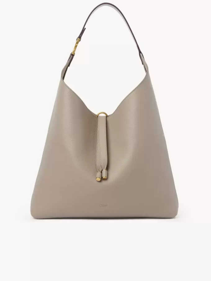 Marcie hobo bag in grained leather