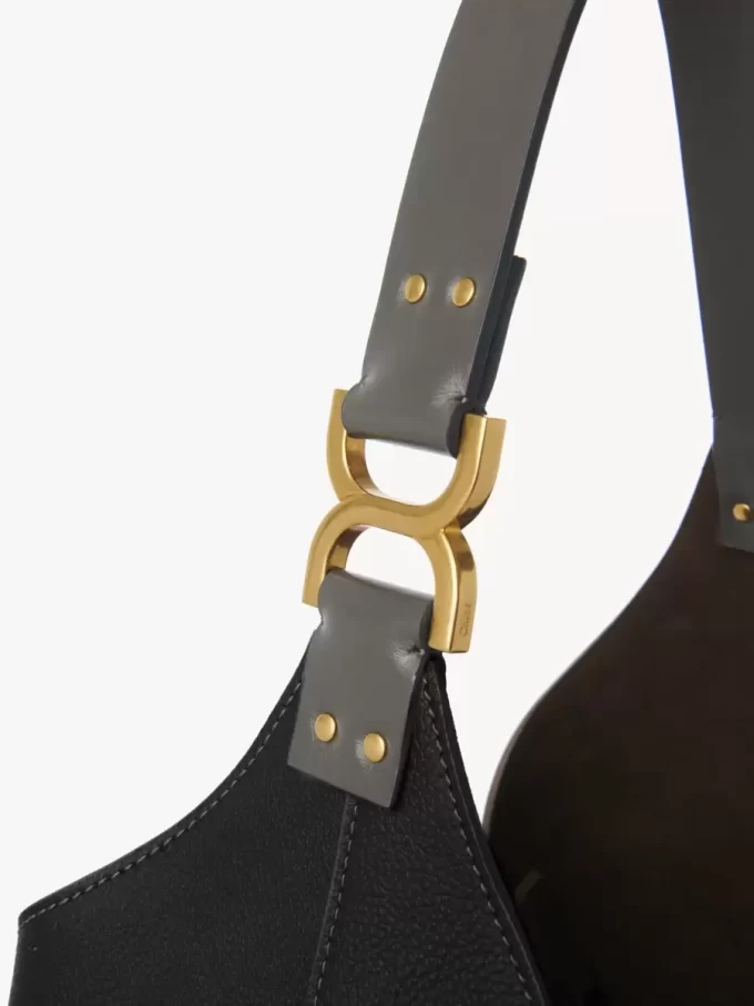 Marcie hobo bag in grained leather