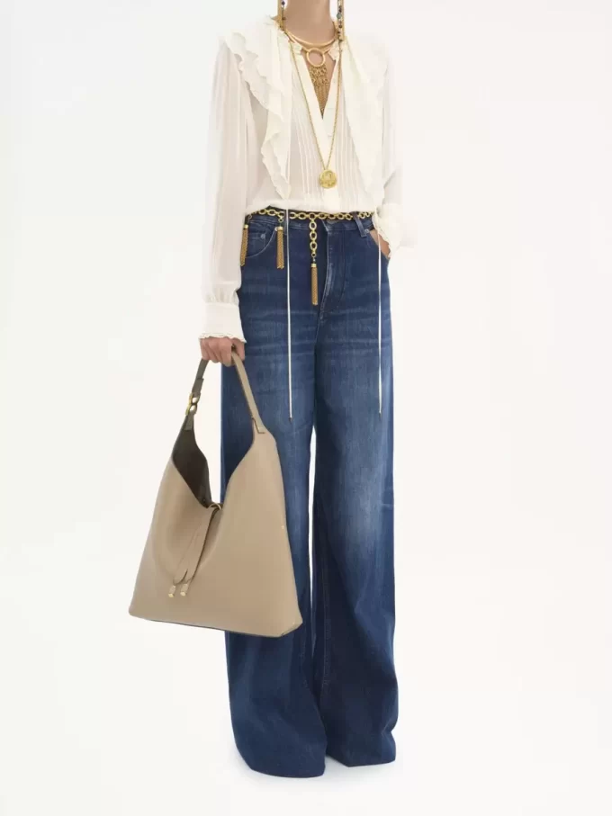 Marcie hobo bag in grained leather