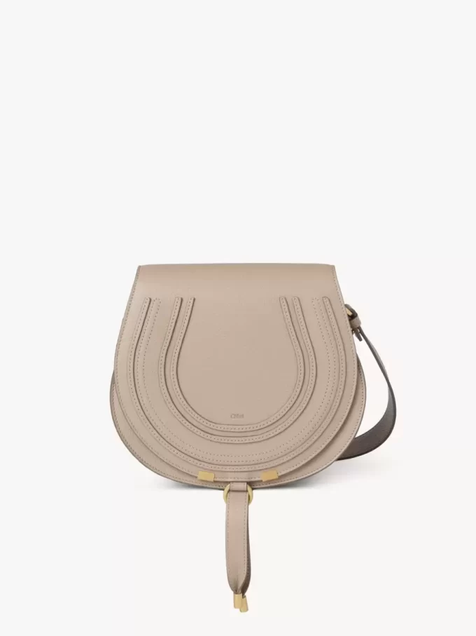 Marcie saddle bag in grained leather Marcie saddle bag in grained leather